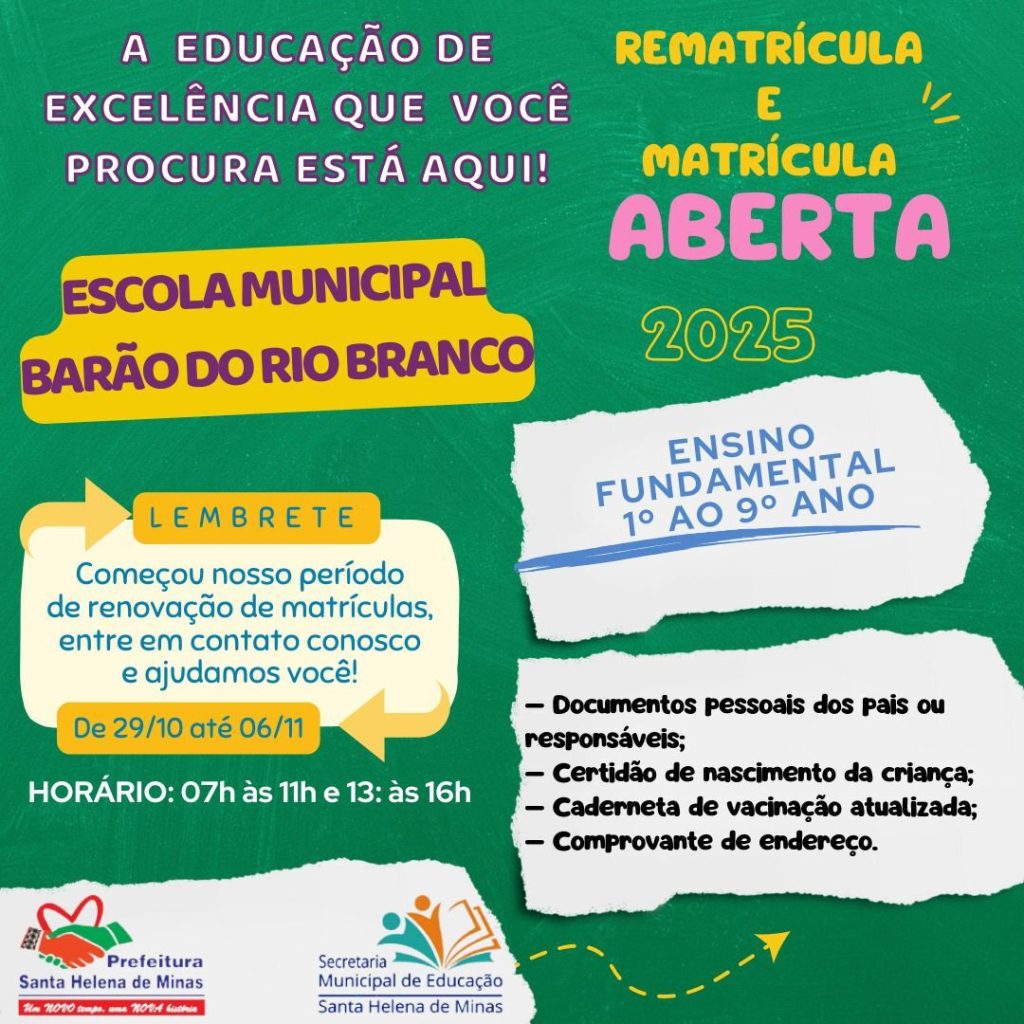 Matricula e Rematrícula Aberta 2025